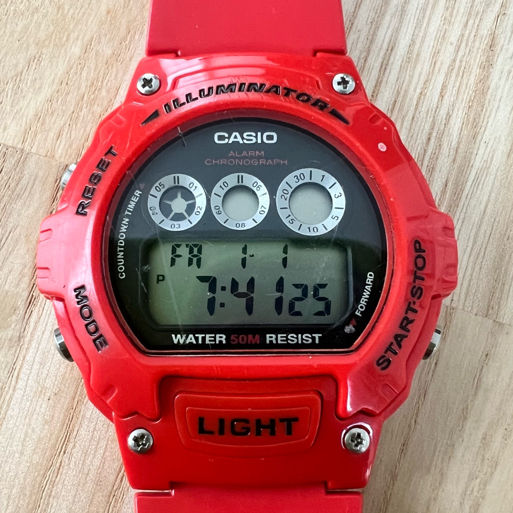 Casio Red Illuminator Digital Sport Watch